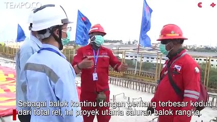 Kereta Cepat Jakarta-Bandung, Ini Pembentukan Saluran Balok Rangka Pertama