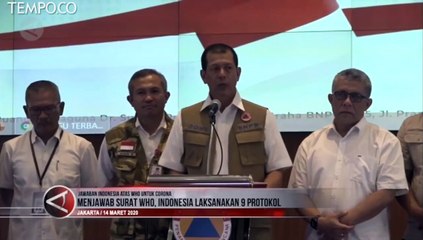 Menjawab Surat WHO, Ini Penanganan COVID-19 di Indonesia