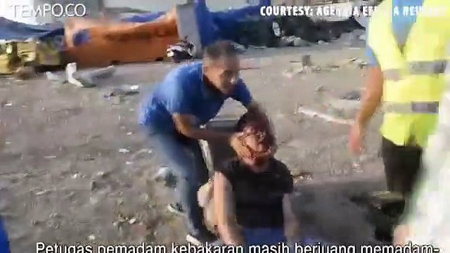 30 Tewas, 3 Ribu Orang Terluka, Ledakan di Beirut Disebut seperti Bom Nuklir