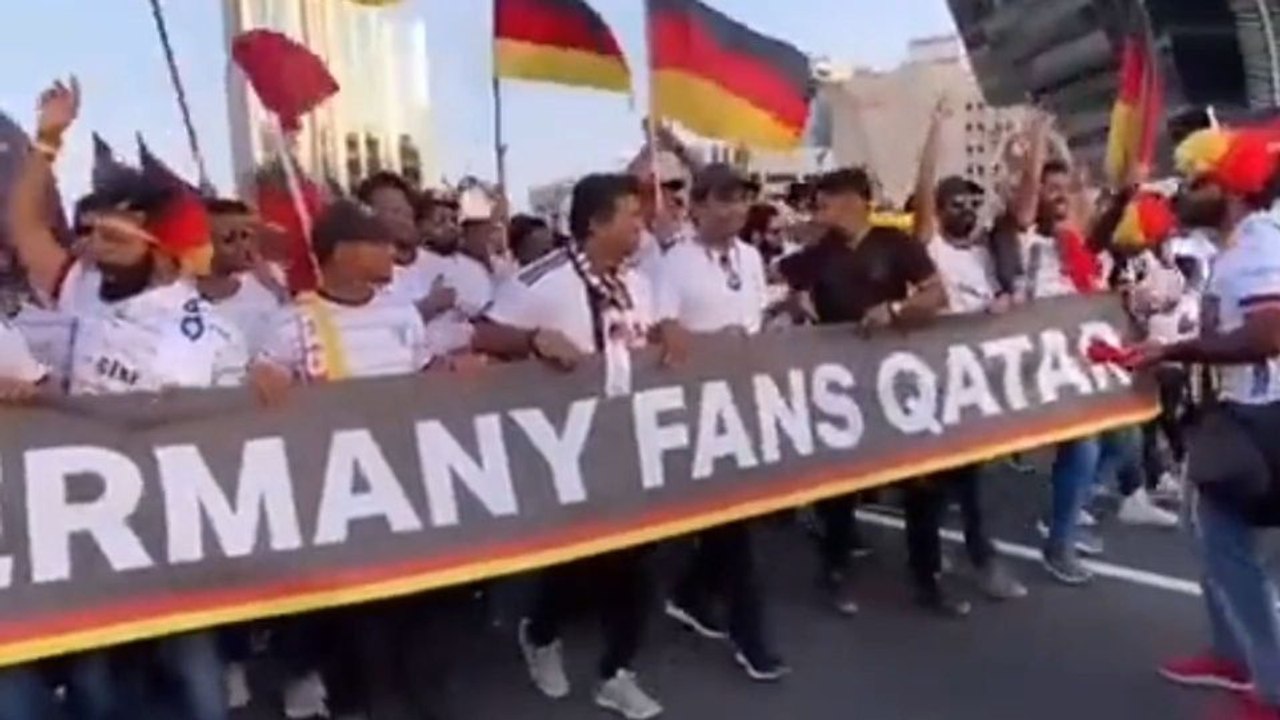 Katar: Video von 'deutschen Fans' sorgt für Verwirrung