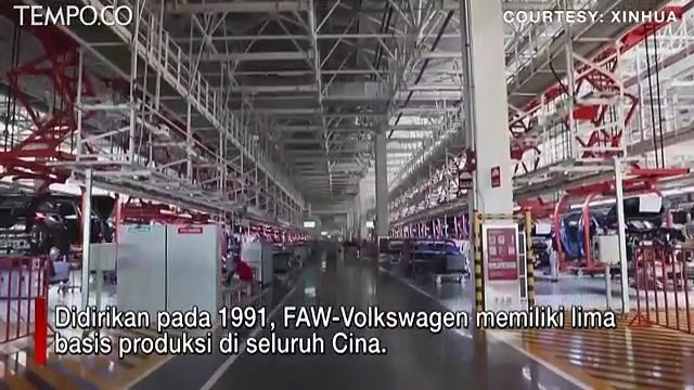 Basis Produksi FAW Volkswagen di Tianjin Beroperasi Penuh