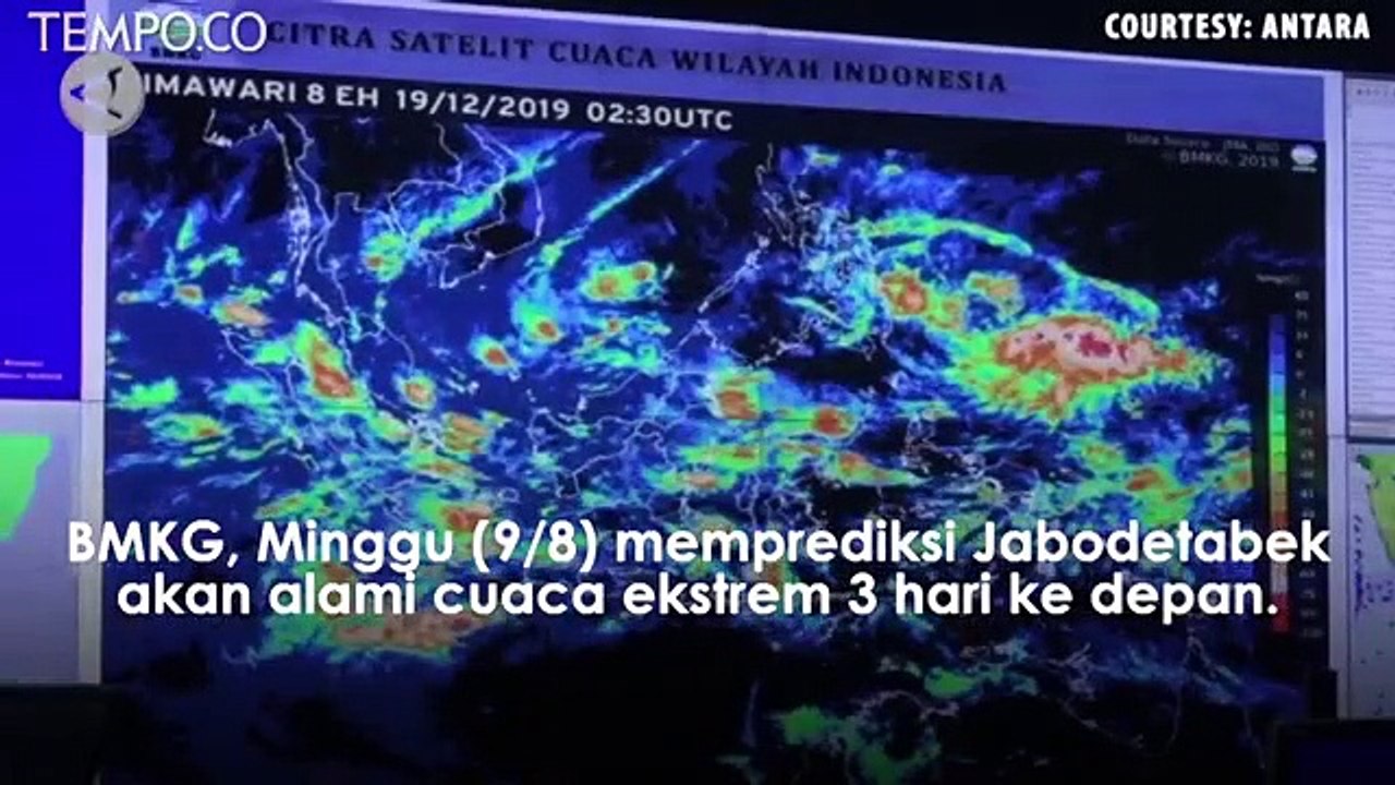 BMKG Sebut Jabodetabek Alami Cuaca Ekstrem Tiga Hari ke Depan