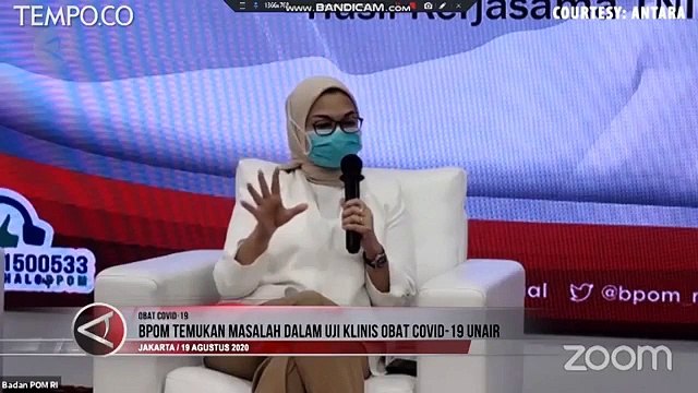 BPOM Temukan Masalah dalam Uji Klinis Obat Covid-19 Unair