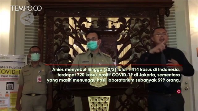Anies Surati Pemerintah Pusat Minta Karantina Jakarta