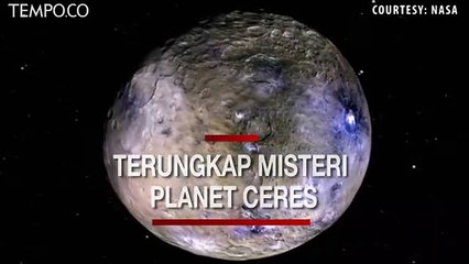 NASA Ungkap Misteri Area Cerah di Planet Ceres Berasal dari Air Asin di Bawah