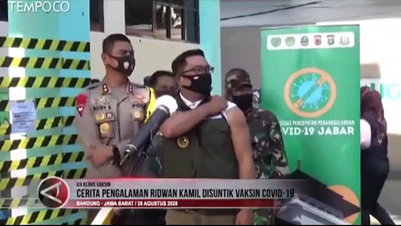 Cerita Ridwan Kamil Menjadi Relawan Uji Klinis Vaksin COVID-19