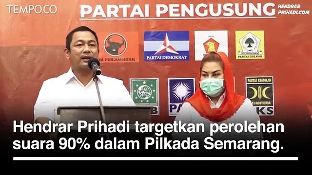 Lawan Kotak Kosong, Hendrar Prihadi Incar 90 Persen Suara di Pilkada Semarang | 60 Seconds