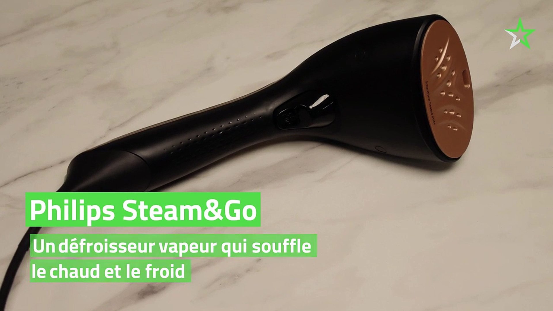Test Philips Steam&Go : un défroisseur vapeur qui souffle le chaud et le  froid - Vidéo Dailymotion