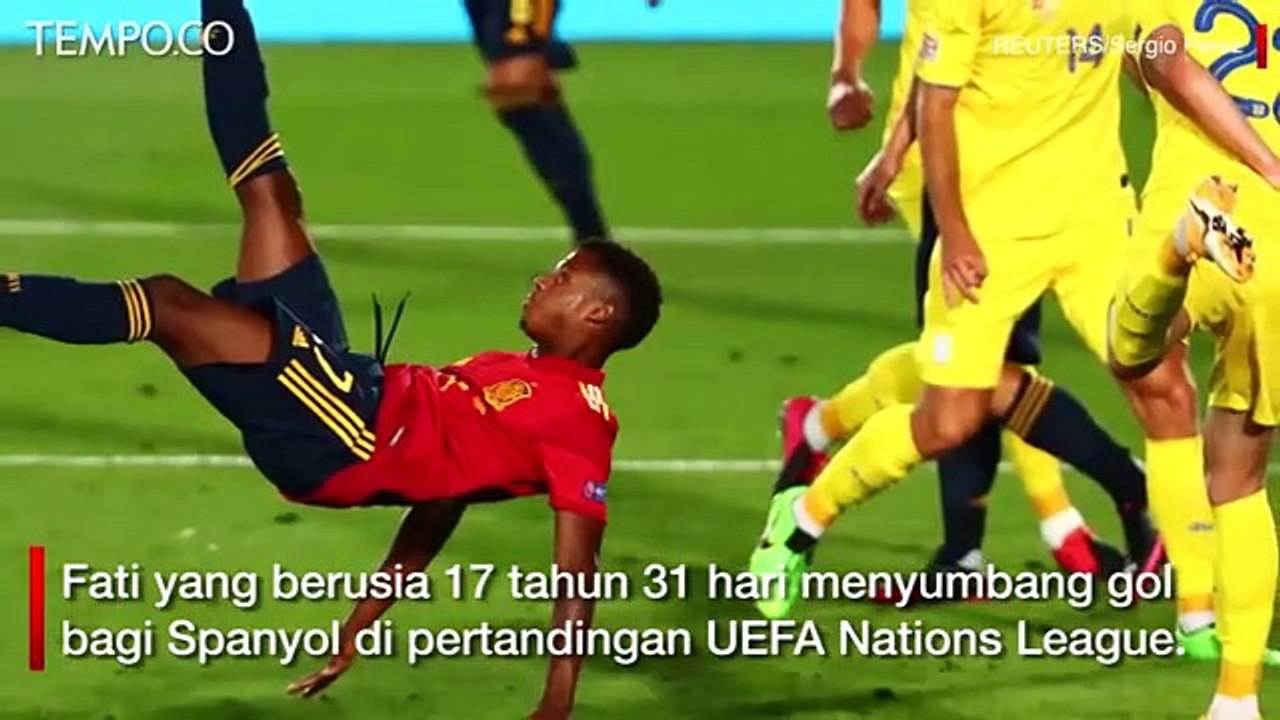 Ansu Fati Pecahkan Rekor Berusia 95 Tahun di Timnas Spanyol