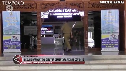 Satu Legislator Meninggal karena Covid-19, Gedung DPRD Jareng Ditutup Sementara