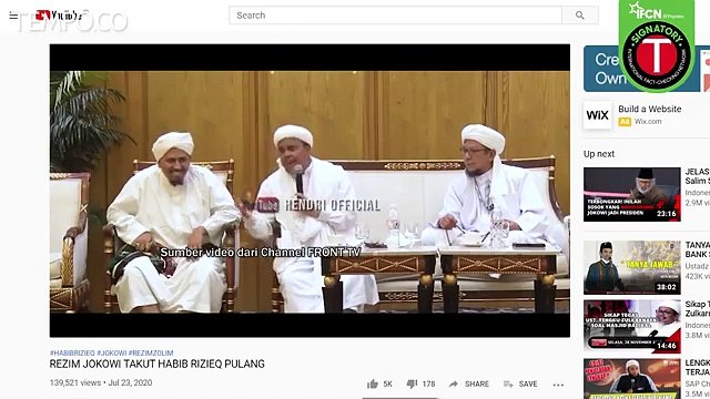 [CEK FAKTA] Benarkah Rizieq Shihab Bersumpah Tak Akan Masuk Indonesia Seumur Hidup?