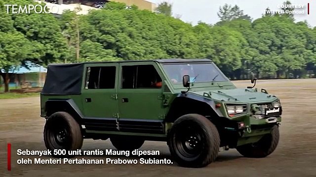 Inilah Rantis Maung Buatan Pindad yang Diborong Menhan Prabowo