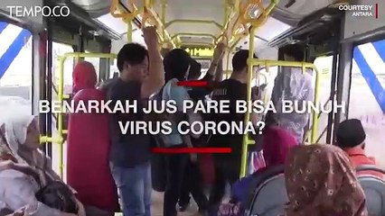 Benarkah Jus Pare Dapat Membunuh Virus Corona?