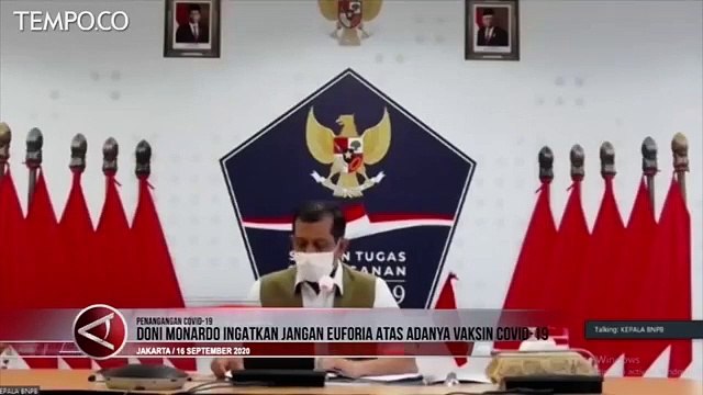 Penemuan Vaksin Covid-19, Doni Monardo: Tak Menjamin Pandemi Berakhir