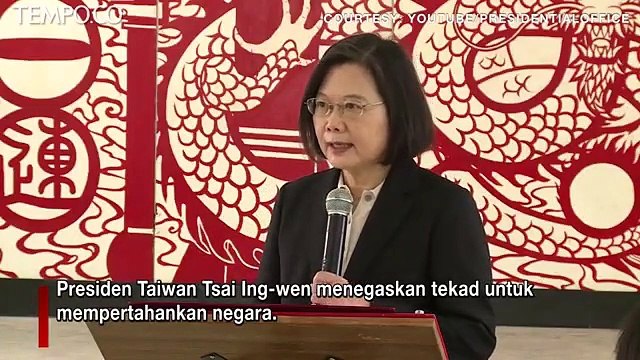 Kapal Perang Cina Melintasi Pantai Timur Taiwan, Presiden Tsai Bertekad Pertahankan Negara
