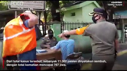 Satpol PP Razia Warga Johar Baru Pelanggar PSBB
