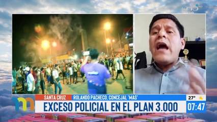 'MAS' justfica accionar de la Policía en los enfrentamientos del Plan 3000 y señala al comité cívico como responsable de los actos vandálicos en la zona.