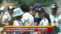 Los hinchas argentinos calientan motores para el comienzo del Mundial