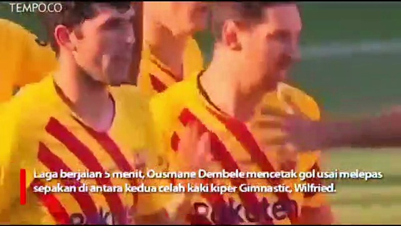 Laga Uji Coba Barcelona Kalahkan Gimnastic 3-1