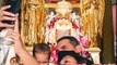 Feligreses celebran el Día de la Virgen de Chiquinquirá y agradecen los favores recibidos