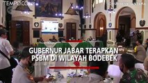 Dukung PSBB Jakarta, Gubernur Jabar Terapkan PSBM di Wilayah Bodebek