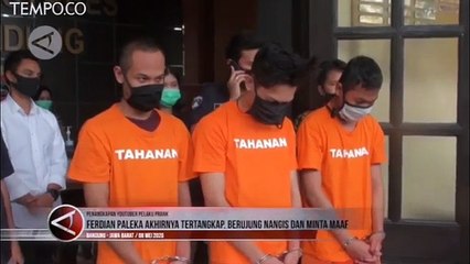 Berbaju Tahanan, Akhirnya Ferdian Paleka Meminta Maaf