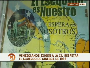 Venezolanos exigen a la Corte Internacional de Justicia que se respete el Acuerdo de Ginebra de 1966