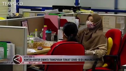 Satgas Covid-19 Minta Kantor Tak Tutupi Penularan di Lingkungan Kerja