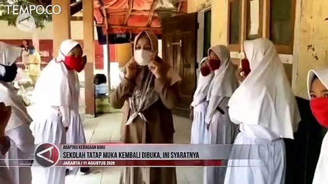 Sekolah Tatap Muka Kembali Dibuka, Ini Syaratnya