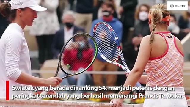 Iga Swiatek, Petenis Polandia Pertama Juarai Prancis Terbuka 2020
