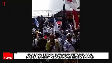 Suasana Kepulangan Rizieq Shihab ke Petamburan | Tempodotco Live