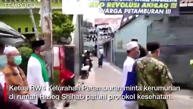 Kerumunan di Rumah Rizieq Shihab, Ketua RW Ingatkan Patuhi Protokol Kesehatan