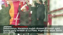 Maradona Pulang dari Rumah Sakit Usai Operasi Pembekuan Darah di Otak