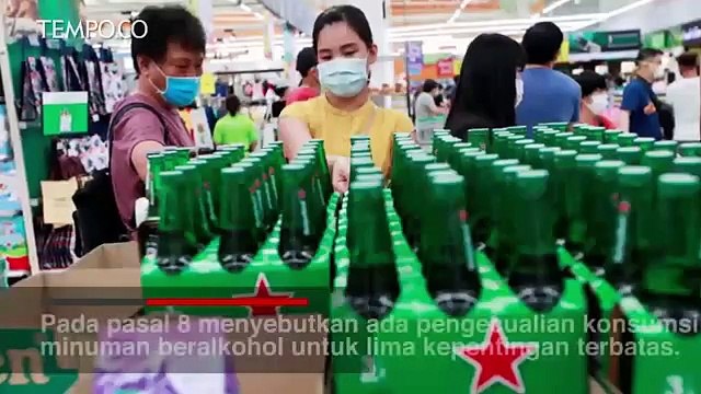Peminum Minuman Beralkohol Bisa Dipenjara Hingga 2 Tahun atau Denda Rp 50 Juta