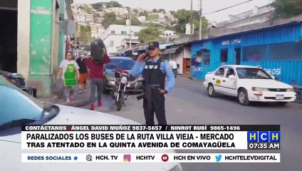 ¡Terror! Tirotean bus de la ruta Villa Vieja-Mercado