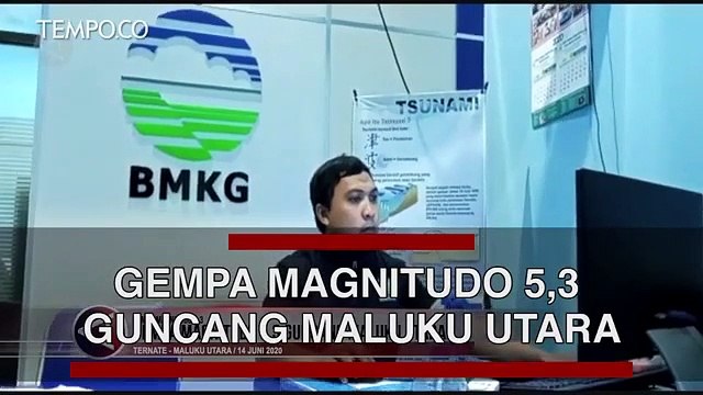 Gempa magnitudo 5,3 Guncang Maluku Utara