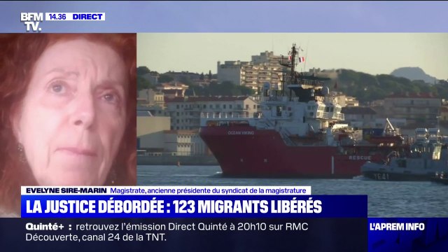 Evelyne Sire-Marin du syndicat de la magistrature: M. Darmanin s'est précipité dans l'affaire des migrants de l'Ocean Viking