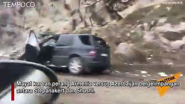Mayat-mayat Korban Perang Armenia vs Azerbaijan Bergelimpangan di Karabakh
