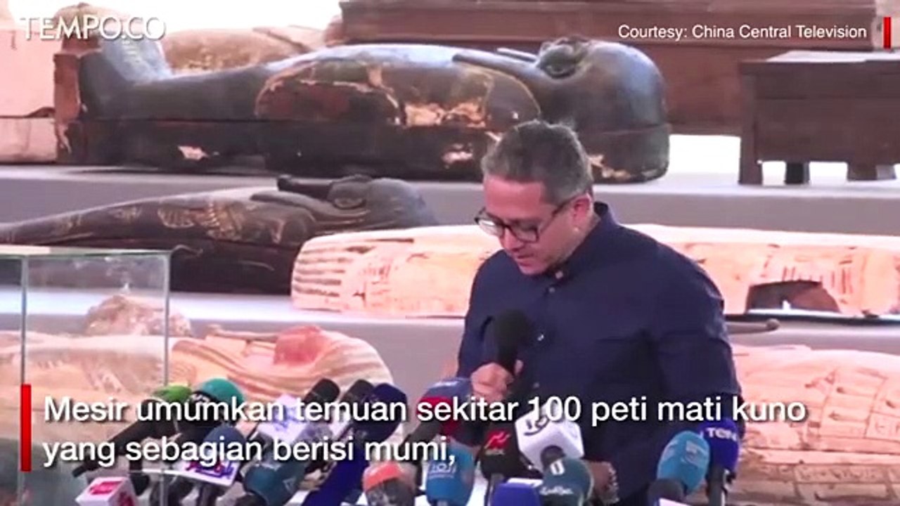 Mesir Pamerkan Mumi dan Patung Emas Berusia 2500 Tahun pada Publik