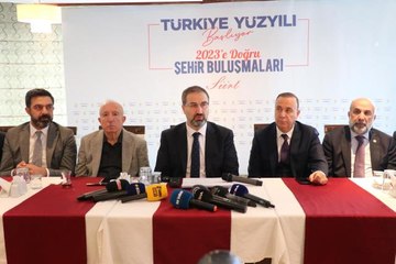 AK Parti'li Şen, Siirt'te "2023'e Doğru Şehir Buluşmaları" programında konuştu