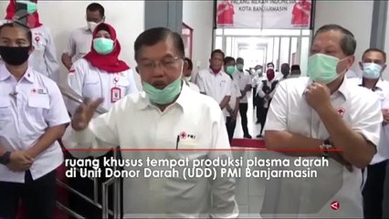 Jusuf Kalla: Produksi Plasma Darah untuk Pasien COVID-19