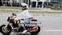 Video Viral, Nikita Mirzani Kendarai Motor Gede atau Moge, OTW Petamburan