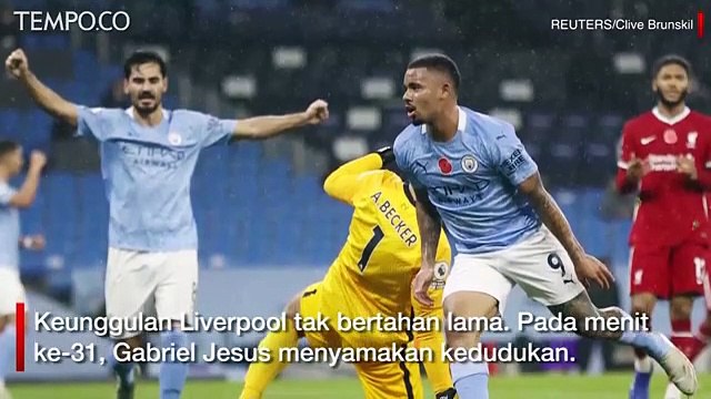 Liga Inggris: Manchester City vs Liverpool 1-1, Kevin de Bruyne Gagal Penalti