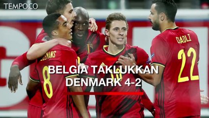 UEFA Nations League: Belgia vs Denmark 4-2, Lukaku Sumbang 2 Gol