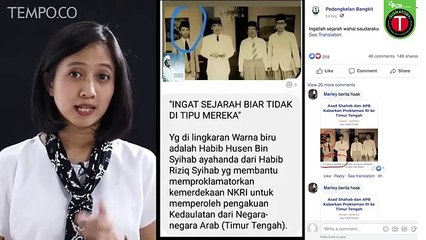 [Cek Fakta] Benarkah Pria di Samping Bung Karno dalam Foto Ini Ayah Rizieq Shihab?