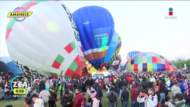 Así amanece en León desde el Festival Internacional del Globo