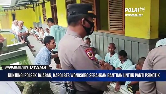 Kunjungi Polsek Jajaran, Kapolres Wonosobo Serahkan Bantuan untuk Panti Psikotik-