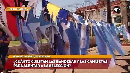 ¿Cuánto cuestan las banderas y las camisetas para alentar a la Selección?