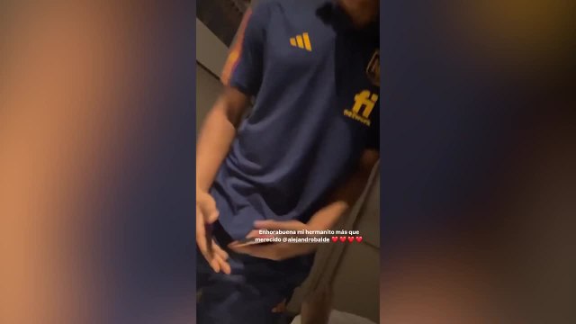 La reacción de Balde al enterarse de su convocatoria para el Mundial