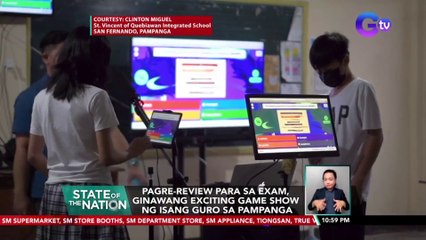 Pagre-review para sa exam, ginawang exciting game show ng isang guro sa Pampanga | SONA